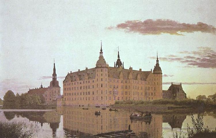 Christen Kobke Schlob Frederiksborg im Abendlicht